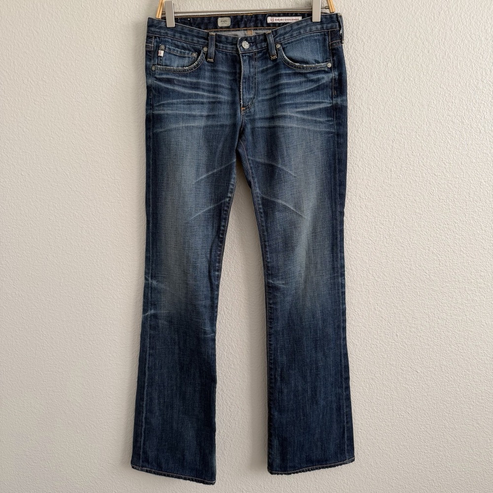 AG Adriano Goldschmied The Angel Bootcut Size 29R Jeans USA Distressed Inseam 33